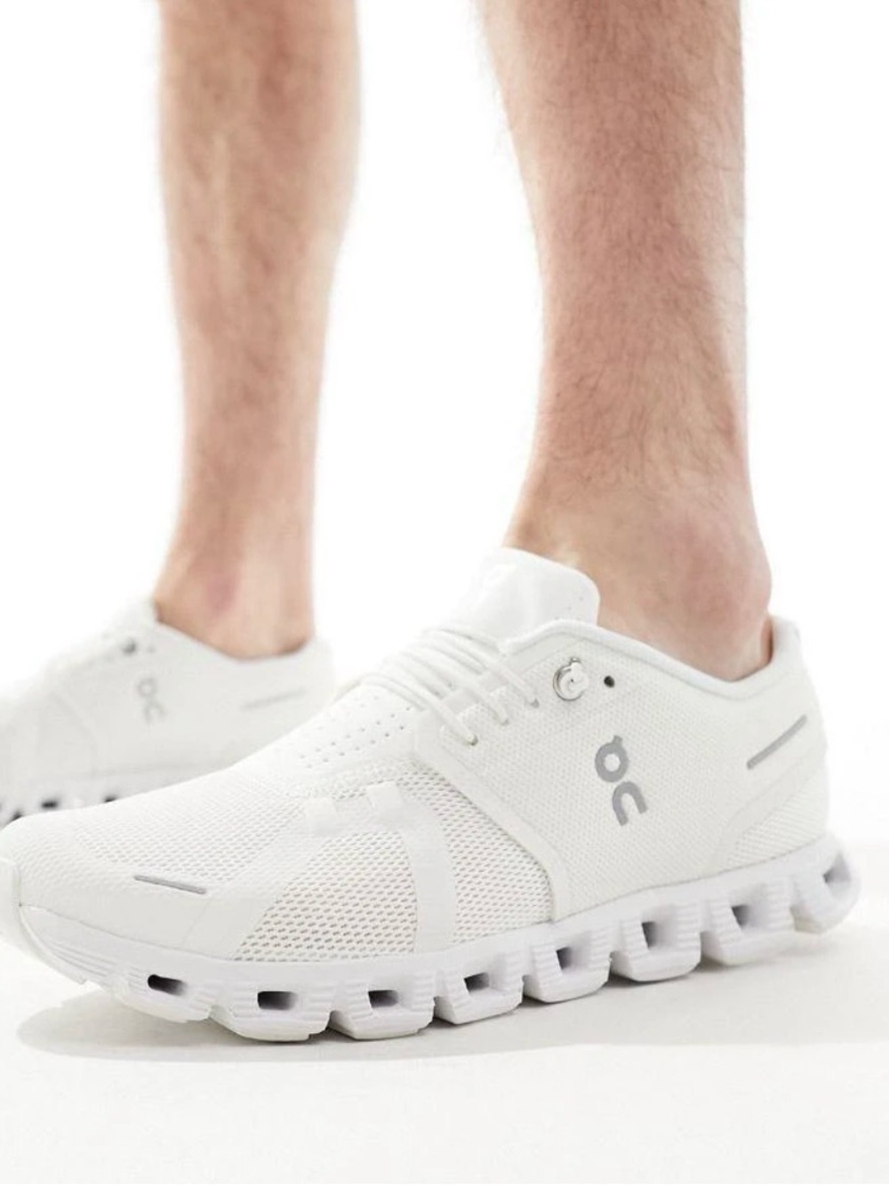 DC All-White Mesh Athletic Sneakers